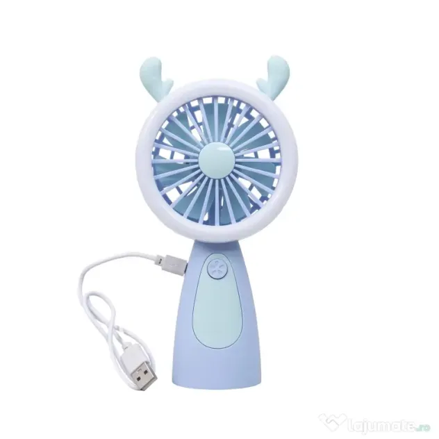 Ventilator de mana, alimentare USB, 3.7w, 3 viteze, mov / ZTS 8242