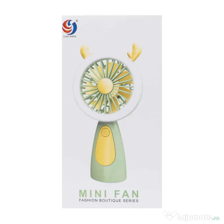Ventilator de mana, alimentare USB, 3.7w, 3 viteze, mov / ZTS 8242