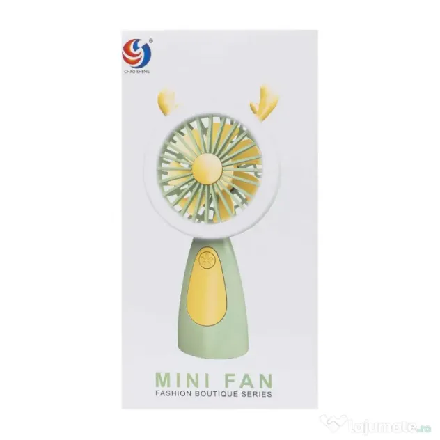 Ventilator de mana, alimentare USB, 3.7w, 3 viteze, mov / ZTS 8242