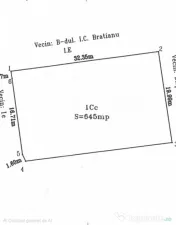 Teren 645 mp cu deschidere 32 m la Bd. I.C. Brătianu 