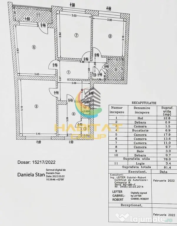 Apartament Decomandat 4 Camere 81.40mp Straja - Bucuresti (Bucuresti-Ilfov)