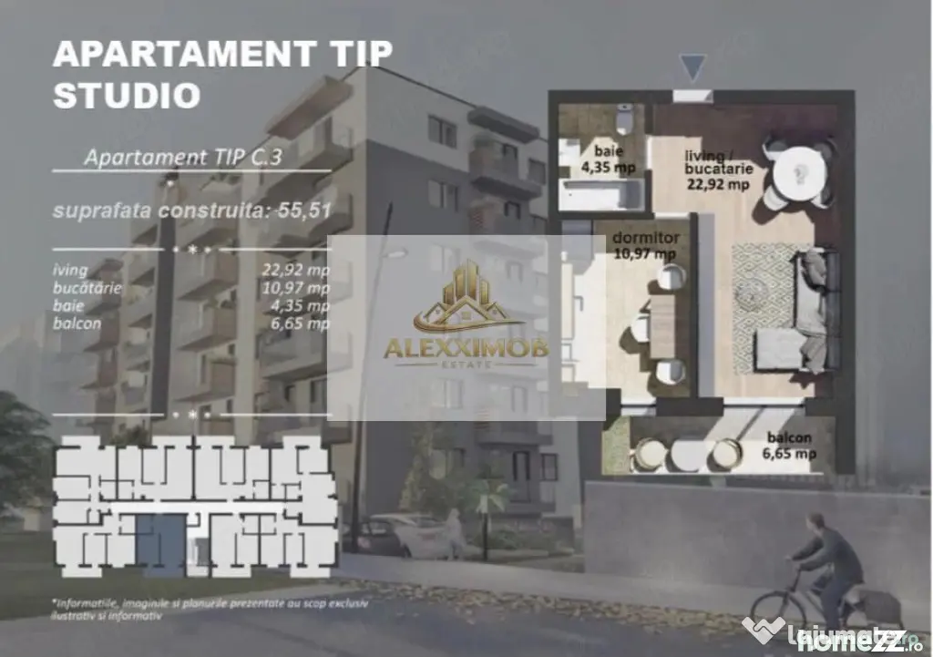 Studio de Vanzare - 47 mp - Berceni (Grand Arena) - Bucuresti (Bucuresti-Ilfov)