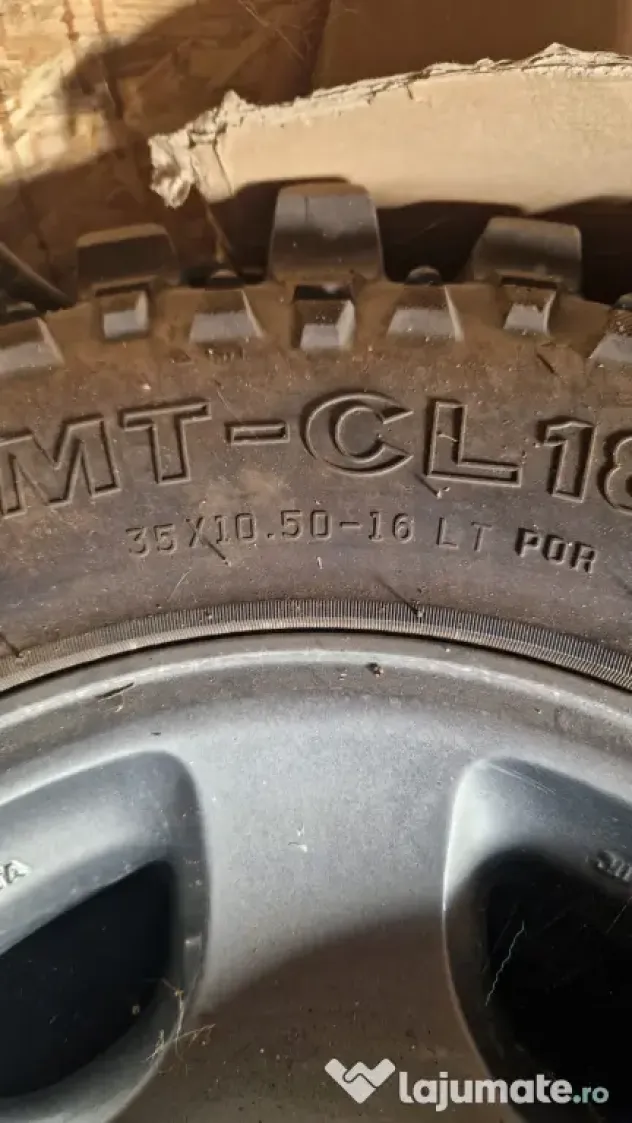 Cauciucuri OFF ROAD cu jante orig. TOYOTA profil "SIMEX" 35x10.5R16