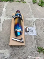 Toba SPORT MOTO / ATV AKRAPOVIC BLUE FLAME 
