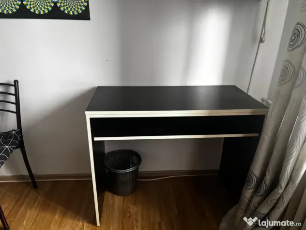 Set mobila - dormitor tineret complet - pat cu ladă, dulap, birou și comodă