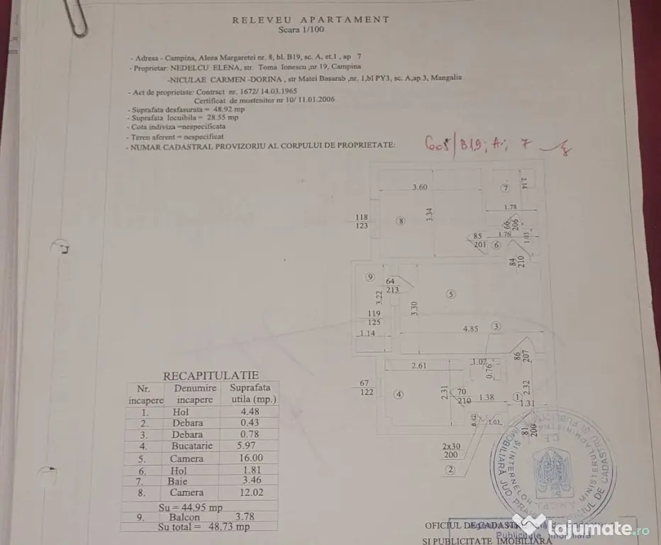 🏠 VÂND APARTAMENT 2 CAMERE – CÂMPINA | PROPRIETAR DIRECT