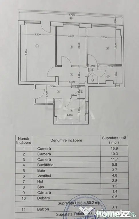 3 camere Colentina decomandat, et. 3, 69 mp - Bucuresti (Bucuresti-Ilfov)