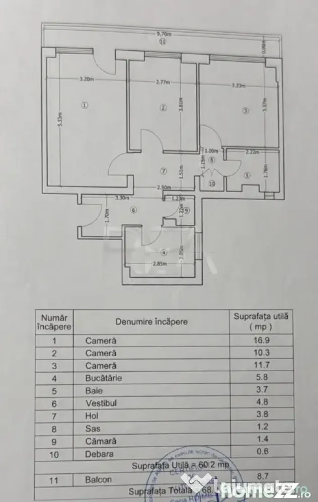 3 camere Colentina decomandat, et. 3, 69 mp - Bucuresti (Bucuresti-Ilfov)