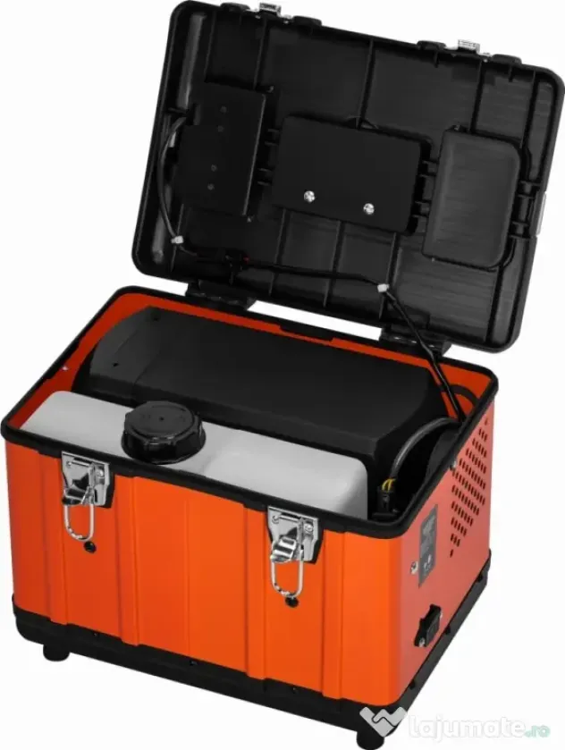 Încălzitor pe motorină tip Sirocou Webasco KraftDele KD11784, 9 kW, 12V/24V/230V, cu cameră de ardere închisă și panou LCD