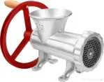 Mașină manuală de tocat carne nr. 32 KraftDele KD4194, din aliaj de fontă galvanizată, cu 3 site și accesorii pentru cârnați