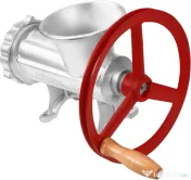 Mașină manuală de tocat carne nr. 32 KraftDele KD4194, din aliaj de fontă galvanizată, cu 3 site și accesorii pentru cârnați 