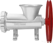 Mașină manuală de tocat carne nr. 32 KraftDele KD4194, din aliaj de fontă galvanizată, cu 3 site și accesorii pentru cârnați 