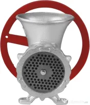 Mașină manuală de tocat carne nr. 32 KraftDele KD4194, din aliaj de fontă galvanizată, cu 3 site și accesorii pentru cârnați 
