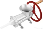 Mașină manuală de tocat carne nr. 32 KraftDele KD4194, din aliaj de fontă galvanizată, cu 3 site și accesorii pentru cârnați 