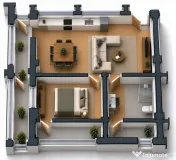 Apartament 2 camere open space Preajba - 0% comision la cump