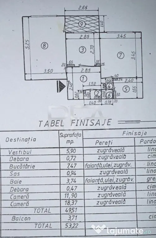 2 camere- decomandat-etaj 1/4- bloc 1985- Șoseaua Sălaj/ka - Bucuresti (Bucuresti-Ilfov)