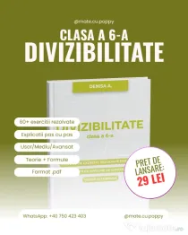 Curs matematica .pdf clasa 6a "Divizibilitate"