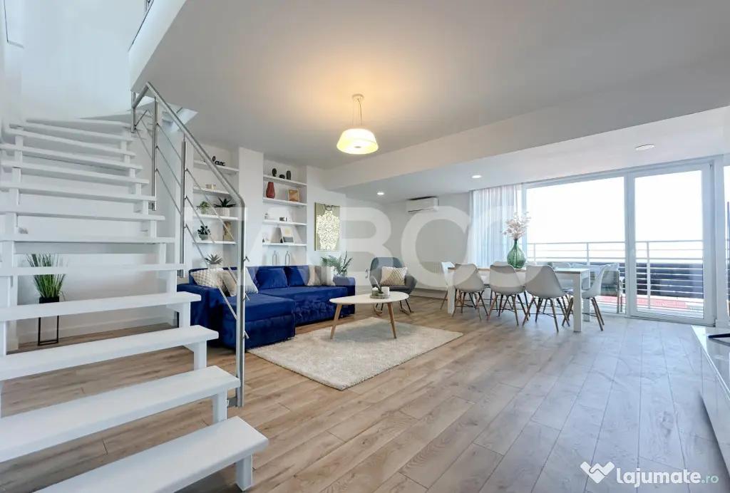 Penthouse de vanzare 2 nivele 160 mp utili 75 mp terasa cu g - Cluj-Napoca (Cluj)