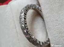Verigheta inel Eternity Memory aur alb18k diamante naturale 2ct
