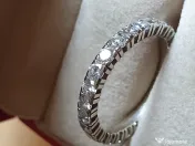 Verigheta inel Eternity Memory aur alb18k diamante naturale 2ct 