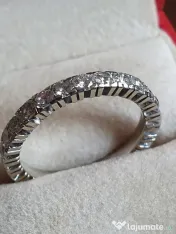Verigheta inel Eternity Memory aur alb18k diamante naturale 2ct 