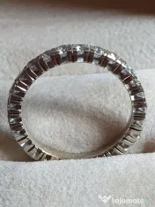 Verigheta inel Eternity Memory aur alb18k diamante naturale 2ct 