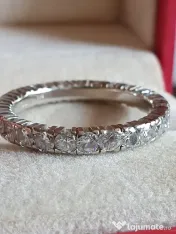 Verigheta inel Eternity Memory aur alb18k diamante naturale 2ct 