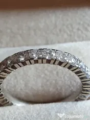Verigheta inel Eternity Memory aur alb18k diamante naturale 2ct 