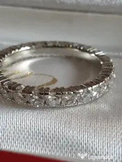 Verigheta inel Eternity Memory aur alb18k diamante naturale 2ct 