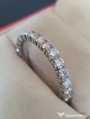 Verigheta inel Eternity Memory aur alb18k diamante naturale 2ct 