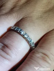Verigheta inel Eternity Memory aur alb18k diamante naturale 2ct 
