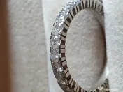 Verigheta inel Eternity Memory aur alb18k diamante naturale 2ct 