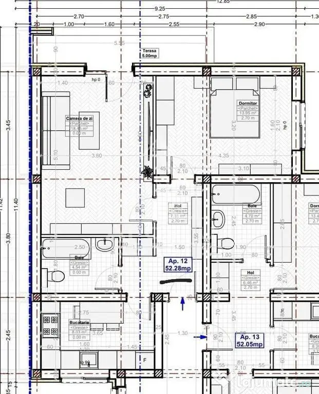 Apartament nou de vanzare cu 2 camere,bucatarie inchisa,mobilata,Giroc - Timisoara (Timis)