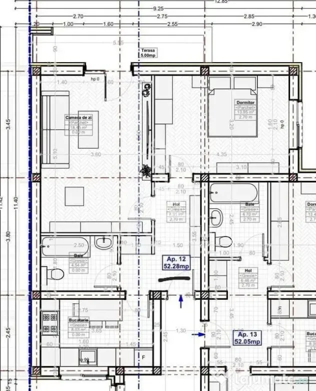 Apartament nou de vanzare cu 2 camere,bucatarie inchisa,mobilata,Giroc - Timisoara (Timis)