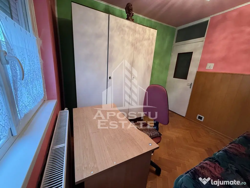Apartament cu 3 camere, etajul 1, centrala proprie, zona Cotu Mic - Lugoj (Timis)