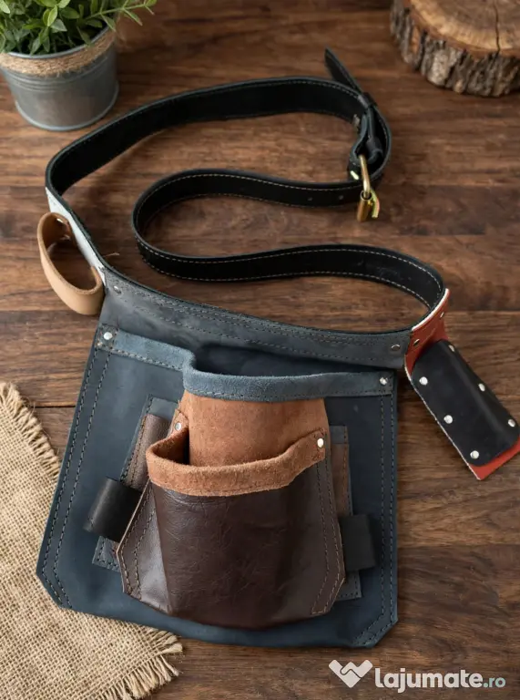 Geanta port scule din piele natural