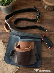 Geanta port scule din piele natural 