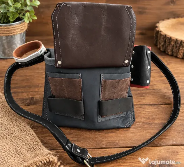 Geanta port scule din piele natural