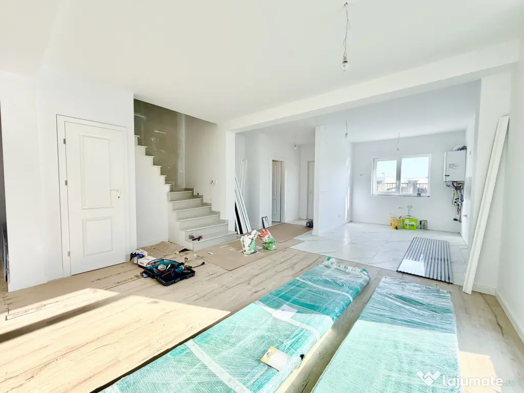 Duplex modern 4 camere - 127 mp - zid izolat fonic - Calea U - Mosnita Noua (Timis)