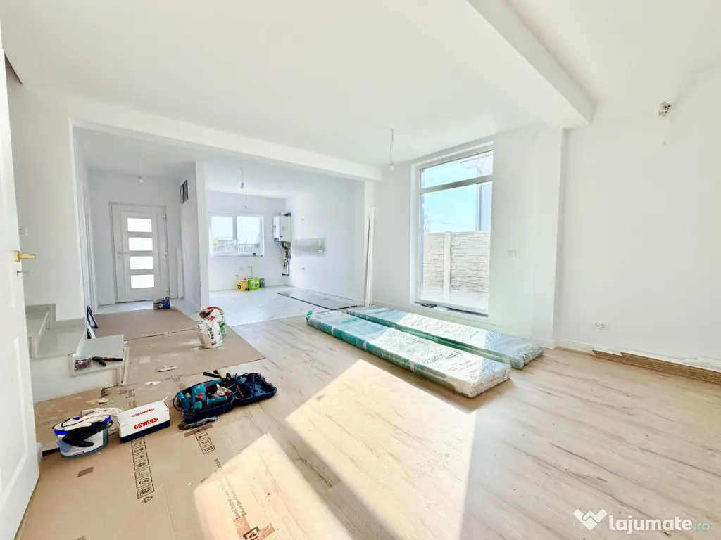Duplex modern 4 camere - 127 mp - zid izolat fonic - Calea U - Mosnita Noua (Timis)