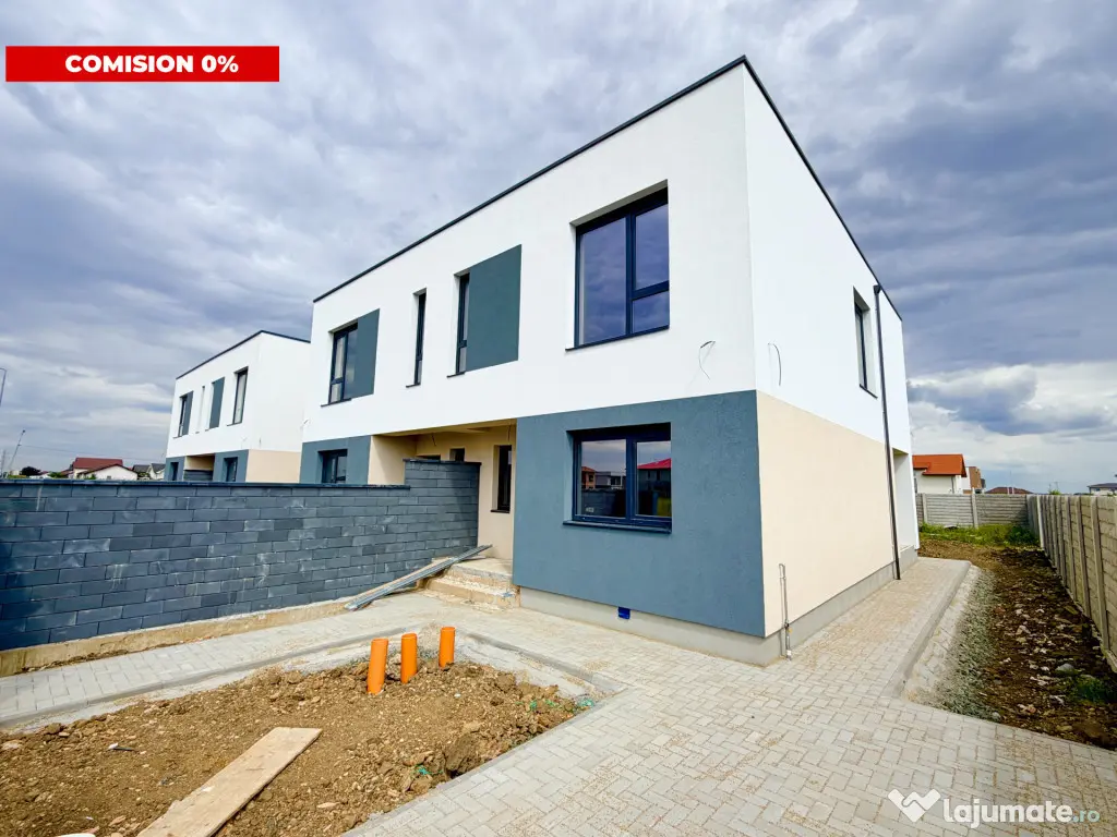 Duplex 4 camere - 3 bai - izolat fonic - aproape de Kaufland - Mosnita Noua (Timis)