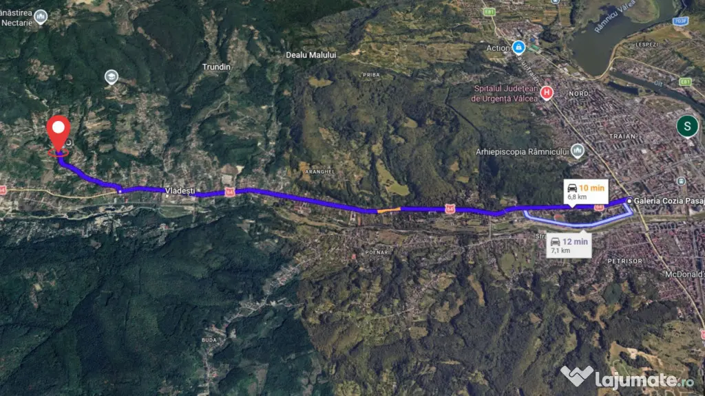 TEREN IN VLADESTI - NATURA, LINISTE SI DOAR 7 KM PANA IN CEN - Vladesti (Valcea)
