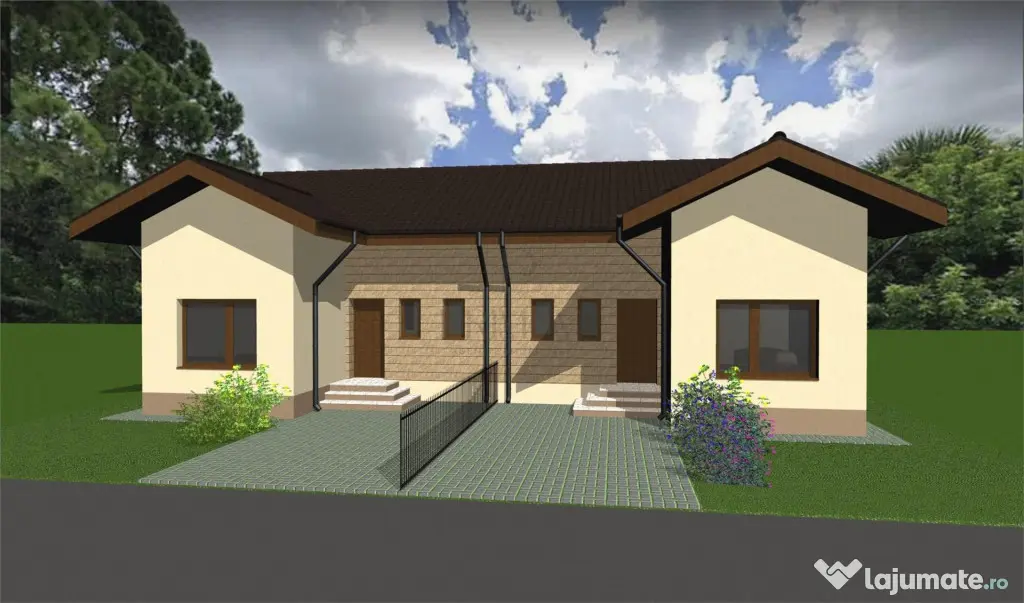 DUPLEX IN ZONA DE TOP - PERETE COMUN IZOLAT FONIC - MANSARDA - Mosnita Noua (Timis)