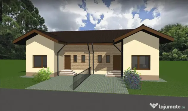 DUPLEX IN ZONA DE TOP - PERETE COMUN IZOLAT FONIC - MANSARDA - Mosnita Noua (Timis)