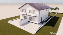 Duplex cu 4 camere, 100 mp utili, 10 mp terasa, 305 mp teren