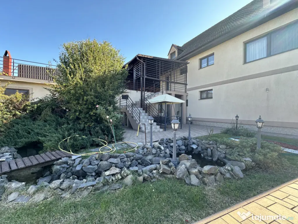 Casa individuală cu 9 camere, 1600 mp teren, 300 mp utili - - Sanandrei (Timis)