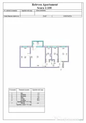 Apartament cu 3 camere de vânzare în zona KM 4-5 – Const 