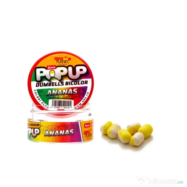 SENZOR PLANET POP-UP DUMBELLS BICOLOR ANANAS 6mm 15g