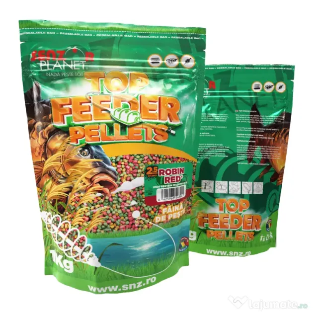 SENZOR PLANET PELETE TOP FEEDER ROBIN RED 2.5mm 1kg