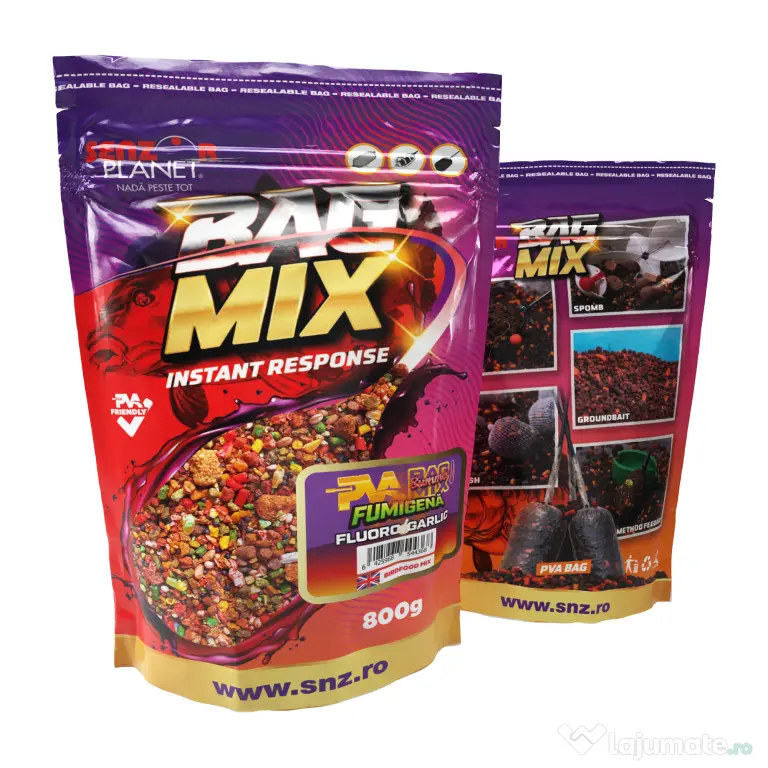 SENZOR PLANET SUMMER PVA BAG MIX FUMIGENA FLUORO GARLIC 800g